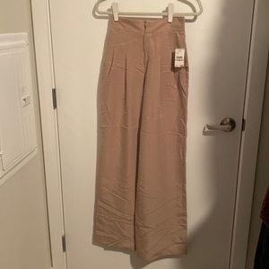 Rachel Roy, beige, ultra high waist, wide leg, trousers, size 0,  NWT